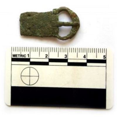 Medieval belt buckle dating to 1350-1450 AD